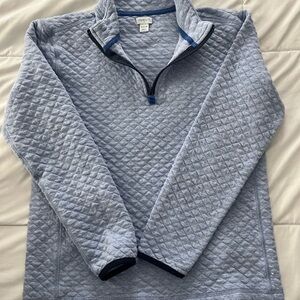 Crewcuts Boys XL Light Blue Quilted Quarter Zip Sweater